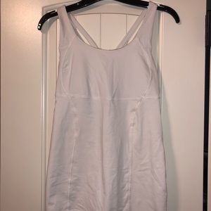 White lululemon cross back tank!